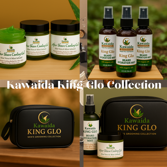 Kawaida King Glo Men’s Grooming Collection — Natural Beard & Skin Care